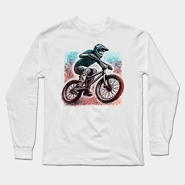 BMX Long Sleeve T-Shirt by Vehicles-Art